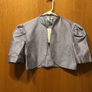 Dusky lavender Laura Ashley silk bolero jacket NWT